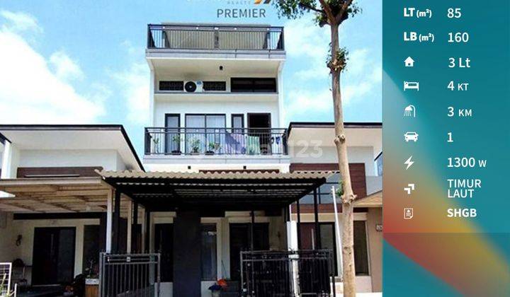 Dijual Rumah Cantik 3 Lantai Dengan Rooftop View Gunung Cantik, Full Furnished Dekat Binus Araya Malang 1