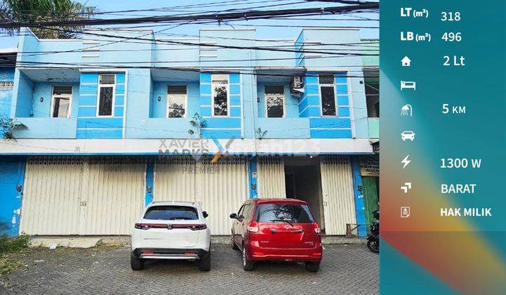 Dijual Disewakan Ruko 3 Unit Jejer Siap Huni, di Poros Jalan Ahmad Yani Utara Balearjosari Blimbing, Malang 1