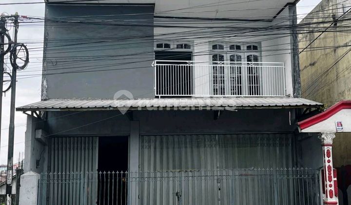 For Rent: 3-Story Shop House Plus Warehouse in the Center of Jember City. Ready to Use. 1