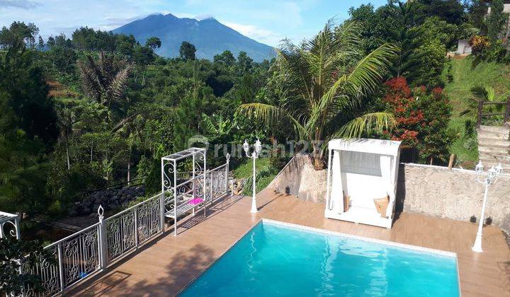 Private villa view gumug salak lengkap fasilitas di Ciawi Bogor 1