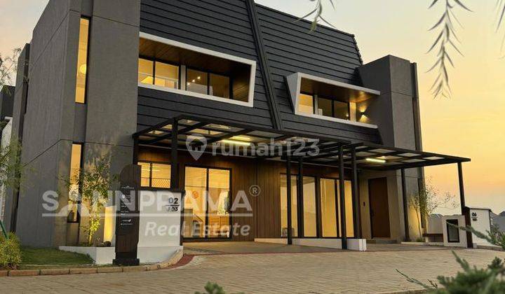 Rumah Modern Konsep Harmoni In Nature  Di Sawangan 1