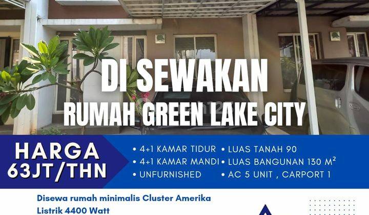 Di sewakan Rumah di Green lake city 2 Lantai bagus 1