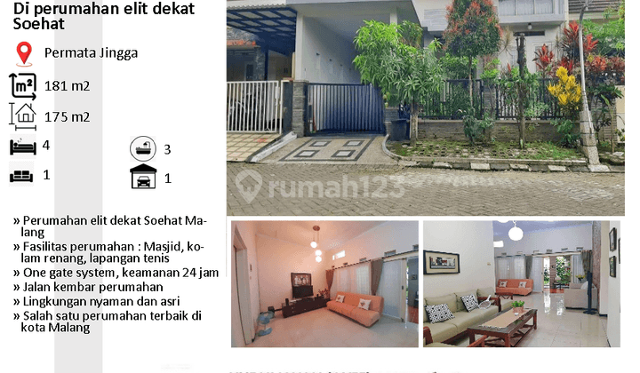 Axjj Rumah di Permata Jingga Dekat Suhat Dan Kampus Brawijaya 1