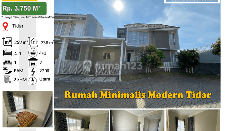 Rumah Minimalis Modern Villa Puncak Tidar Axjj 1