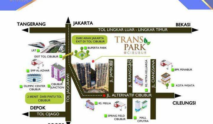 Apartment Dekat Tol Dan Stasiun LRT Di Transpark Cibubur 2