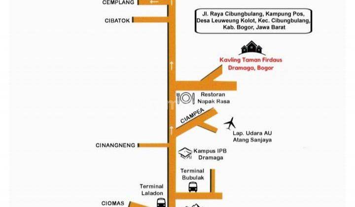 TURUN HARGA( BU) Tanah Jl Kavling Taman Firdaus Cibungbulang  2