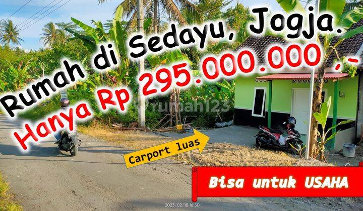 Rumah Siap Huni Tepi Jalan Aspal Lebar Dijual Murah 1