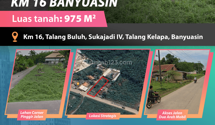 Miliki Tanah Km 16 Banyuasin Prospek Untuk Komplek Perumahan  1