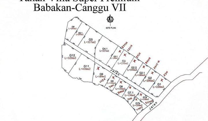 Cheap land for sale in Babakan Canggu District  2