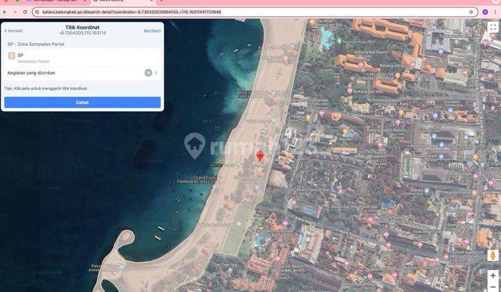 Dijual Tanah 2000 m² Depan Pantai Jerman Kuta HO 2