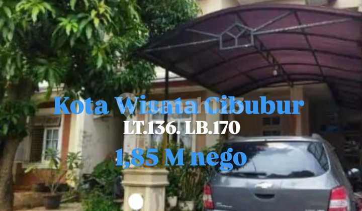Rumah Dalam Cluster Dekat dengan Tol Kotawisata Cibubur