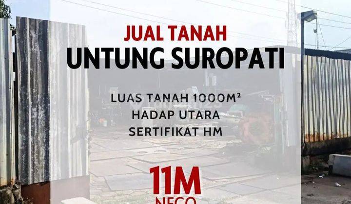 Tanah STRATEGIS di JL.UNTUNG SUROPATI SHM  1