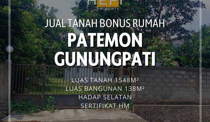 Tanah MURAH Di Patemon Gunung Pati Bonus RUMAH 1