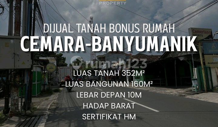Tanah Bonus Rumah di Cemara Raya Banyumanik 1 Menit ke Sma Hidayatulloh 1