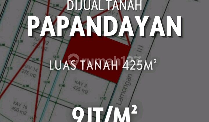 Tanah Strategis Di Priority Papandayan Gajah Mungkur 1