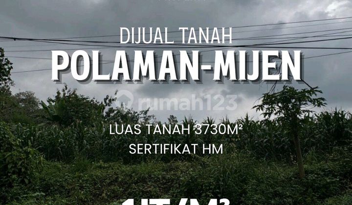 Tanah Murah di Polaman Mijen Pinggir Jalan 1