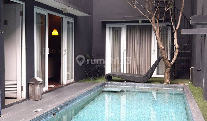 Rumah Industrial Minimalis Didominasi Kolam Renang Kamar Hanya 2 1