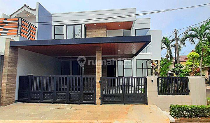 Rumah Baru Modern Desain Mewah Di Hoek Lokasi Nyaman Siap Huni 1