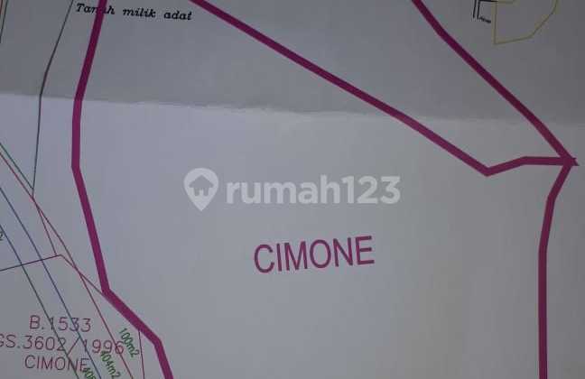 Land for Sale in Cimone Bawah, NJOP 1.7 Ha Land for Sale in Cimone Bawah, NJOP 1.7 Ha
