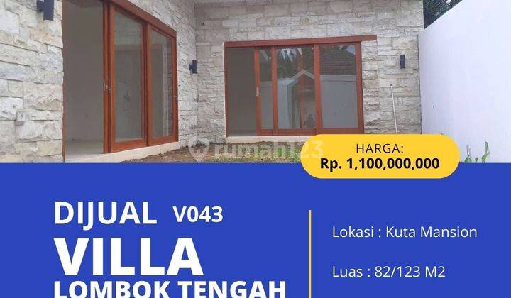 Villa Lombok tengah type 82/123 M2 di komplek Villa Kuta Mansion V043 1