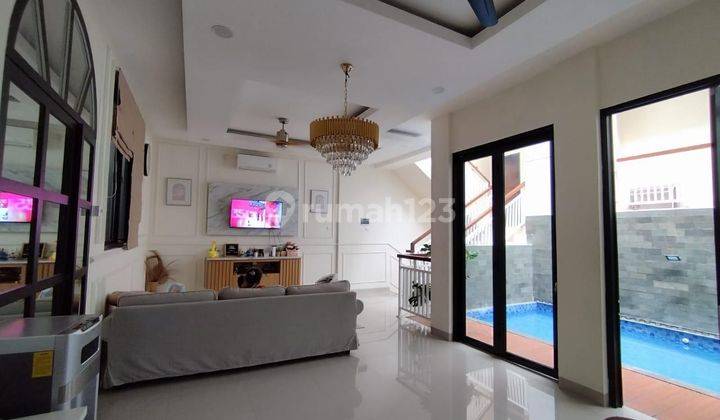 Rumah Cantik Rawamangun + Kolam renang design Estetik , full Furnish 2