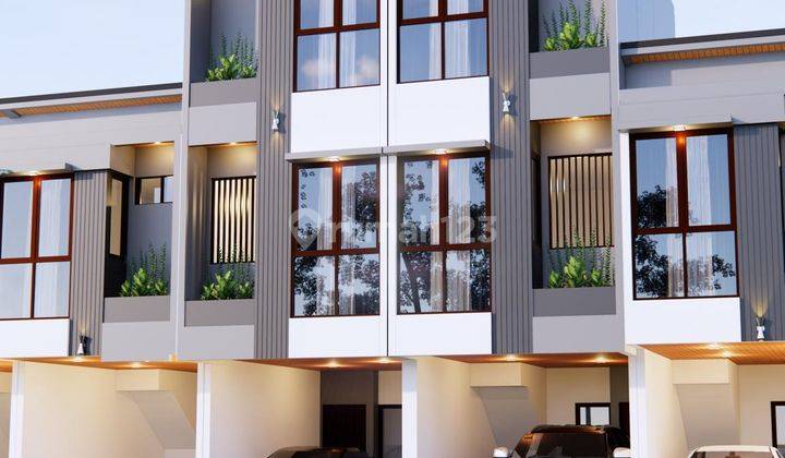 Rumah Town House Kepu Jakarta Pusat Kemayoran 3 Lantai Dibawah 1M 1