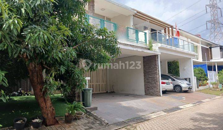 for sale house unik modern strategis di kebayoran village, bintaro jaya 1