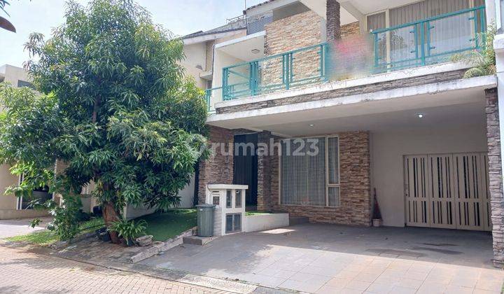 for sale house unik modern strategis di kebayoran village, bintaro jaya 2