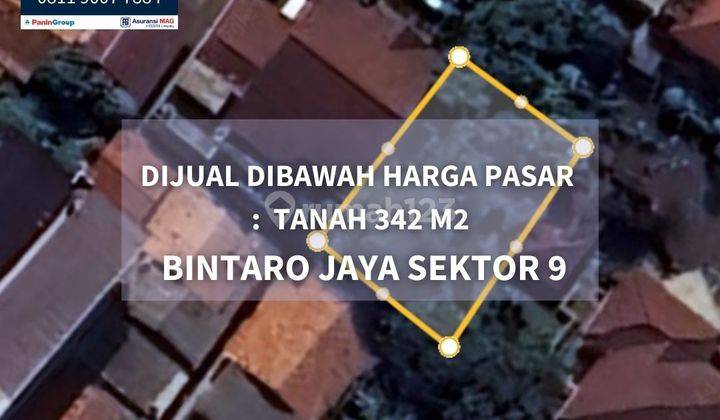 Tanah Dibawah Harga Pasar di Kucica Bintaro Jaya 9, Tangerang Selatan SHM 1