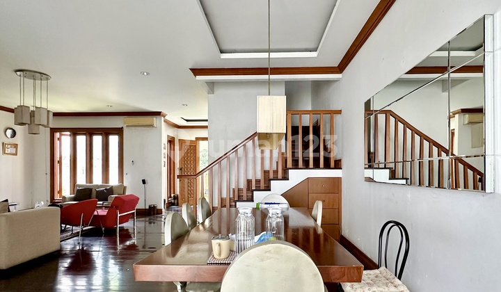 Beautiful Bintaro Sector 9 House Fully Furnished Door, Frame, Semi Furnished Teak Wood #259053 2