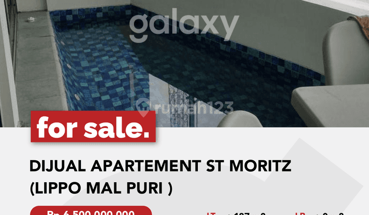 Dijual Apartement St Moritz Lippo Mal Puri Indah Jakarta Barat 2