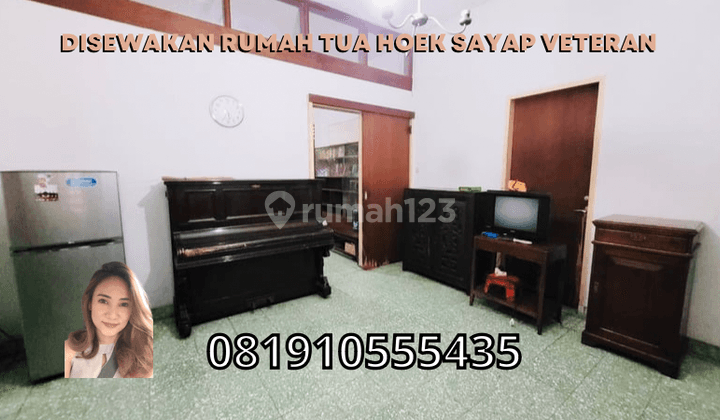 Disewakan Rumah Tua Hoek Sayap Veteran 1