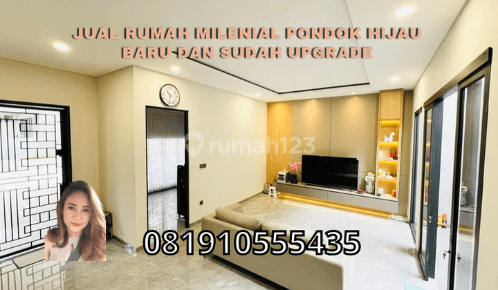 Jual Rumah Milenial Pondok Hijau Baru Dan Sudah Upgrade 1