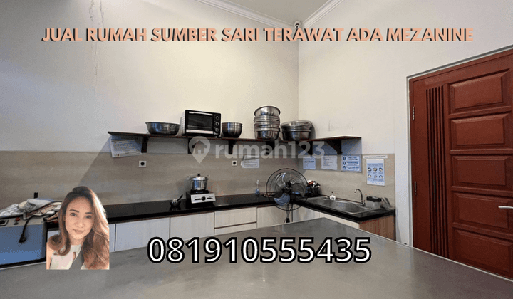 Jual Rumah Sumber Sari Terawat ada Mezanine 1