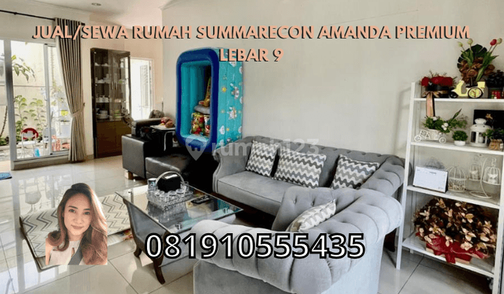 Jual sewa Rumah Summarecon Amanda Premium Lebar 9  1