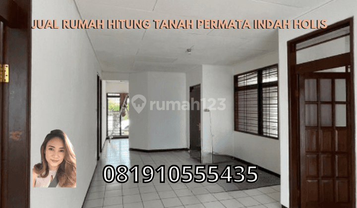 Jual Rumah Hitung Tanah Permata Indah Holis 1