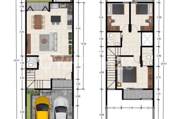 Rumah Indent Dua Lantai di Mekar Wangi Bandung 2