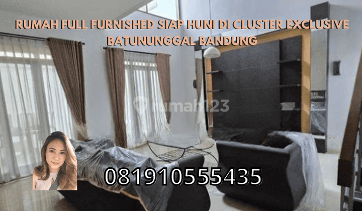 Rumah Full Furnished Siap Huni di Cluster Exclusive Batununggal, Bandung 1