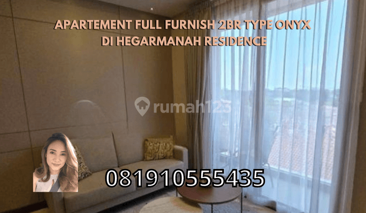 Apartement Full Furnish 2BR Type Onyx di Hegarmanah Residence 1