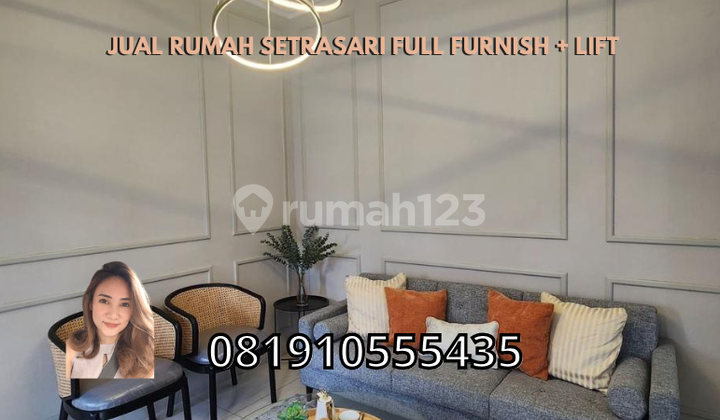 Jual Rumah Setrasari Full Furnish + Lift