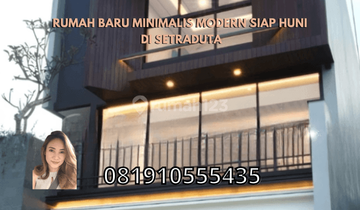 Rumah Baru Minimalis Modern Siap Huni di Setraduta 1