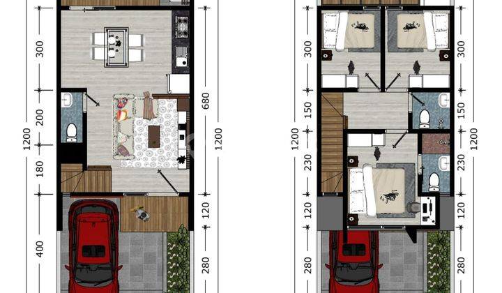 Rumah Baru Miniimalis Lokasi Komersil Unit Terbatas Di Park Residence 2