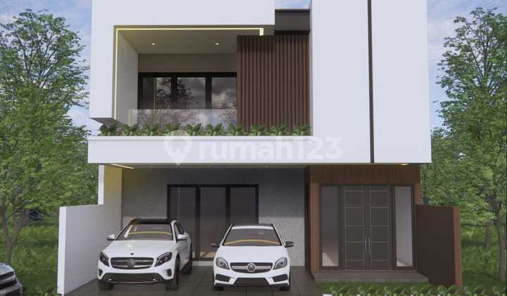 DIJUAL RUMAH BARU MINIMALIS HADAP BARAT HARGA TERMURAH DI TAMAN SURYA 5