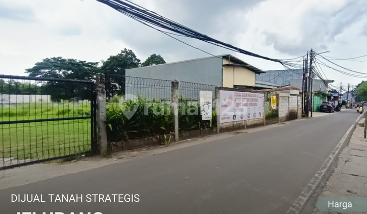 Dijual - Tanah Strategis Pinggir Jalan di Jelupang, Serpong Utara, Tangerang Selatan