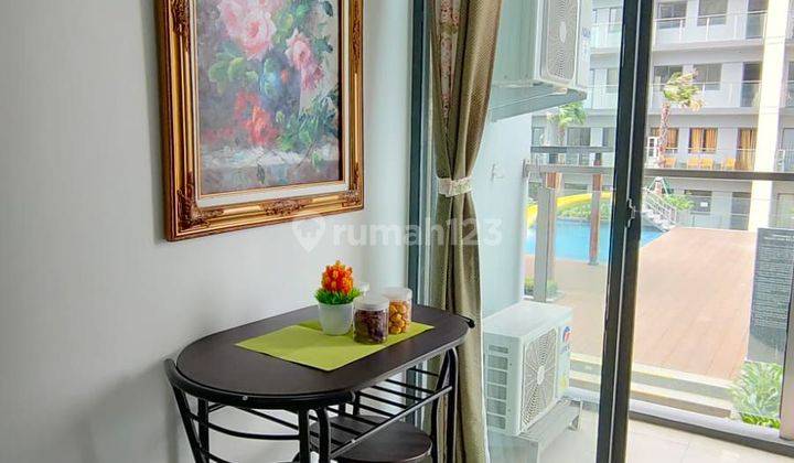 Jual Cepat Apartemen Daan Mogot City Jakarta Barat Full Furnished Lantai 2 View Kolam Renang  2