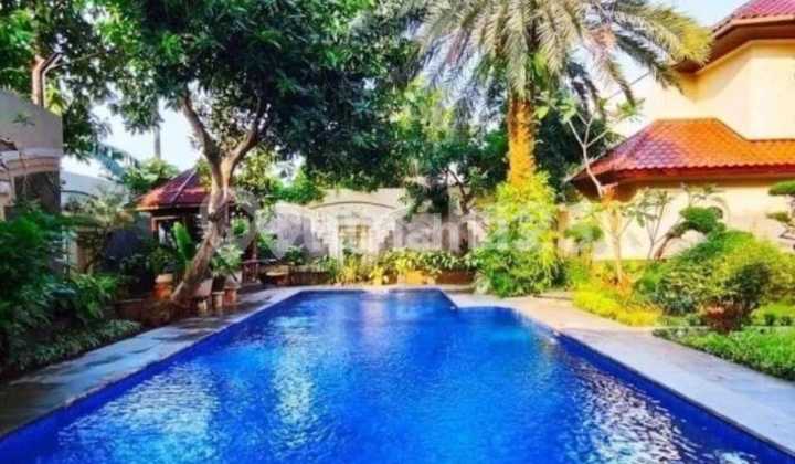 Jual Cepat Rumah Cantik Kemang Timur Ada Swimming Pool