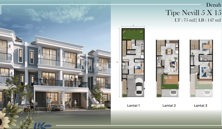 Rumah Eksklusif 3 Lantai Victoria Residence di Pik 2 1