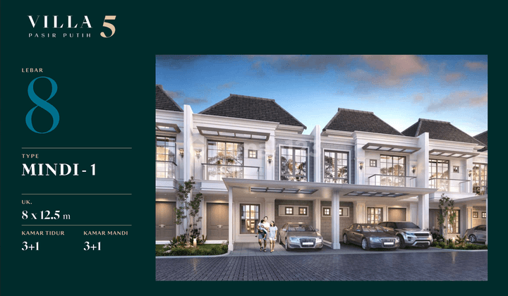 Rumah Eksklusif 2 Lantai Villa Pasir Putih Residence di Pik 2 2