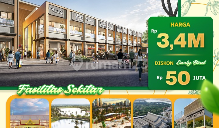 Rukan 2 Lantai di Kawasan Fresh Market Pik 2