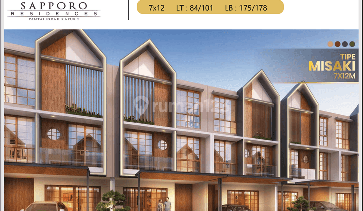 Rumah Eksklusif 3 Lantai Sapporo Residence di Pik 2 1